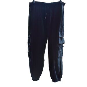 Women's Shein Black Parachute Pants 3XL